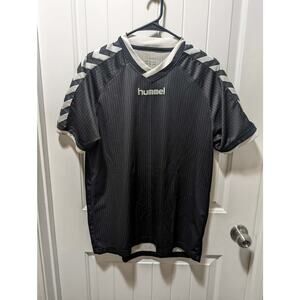 HUMMEL HANDBALL JERSEY Handball Black Athletic T-shirt Short Sleeve Top Men's L